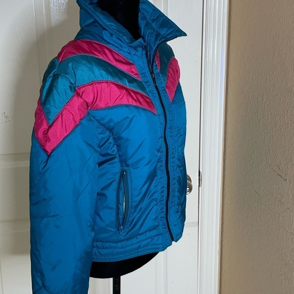 80s Emillo Oversize Color Block Puffer Jacket - Size Small/ Medium​​​​​​​​​ - Picture 8 of 10